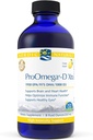 北欧天然物 ProOmega-D Xtra液体,柠檬火焰 - 8 oz - 3400 mg Omega-3 + 1000 IU D3 - 高污染鱼类油 - EPA & DHA - 脑、眼、心和免疫健康 - 非GMO - 48 服务