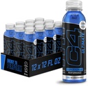 C4 超强非Carbonate 零糖能量饮料 预选饮料 + Beta Alanine, 12 Fl Oz (Pack of 12)