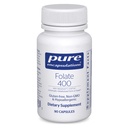纯封装 Folate 400 | Metafolin L-5-MTHF 支持心血管、细胞和神经健康的补充* 90