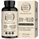 Joy-Filled Mood Support Supplies - 7 Herb Complex w/St. Johns Wort – 缓解压力 – 帮助平息心灵和身体 – 100%的植物类快乐药丸 Ashwagandha, Rhodiola Rosea – 适应原体, 60 Ct