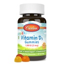 Carlson - Kid的维生素D3 Gummys,1000 IU(25 mcg),骨质健康与免疫支持,生长与发展,维生素D Gummys,D3 Gummy Vitamins,天然水果火焰,60 蔬菜Gummys