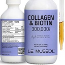 液态Collagen for Women - 液态生物素和Collagen 补充物与Reishi、Chamomile和Valerian 根提取物一起滴水