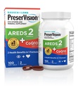 Preservision AREDS 2 配有心脏健康CoQ10的眼维生素,#1 眼科医生推荐的品牌,Lutein和Zeaxanthin 配有维生素C & E, Zinc,和铜,100软胶