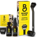 比尔德俱乐部 Derma Roller, Beard Growth Oil, Clinsing Spray & Explain Head - 装有540个泰坦ium的微型滚筒,用于面部,身体和Scalp - 装有桑达尔伍德比尔德油的比尔德滚筒