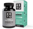 完美 Keto 外源性 Ketones Base BHB 补编(60 Capsules) - Ketogenic 饮食支持 重量管理, 能量和焦点 - Ketosis Beta-Hydroxybutyrate 与 (100 pcs) Keto Straps Bundle 并存
