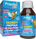 Beerlife Bee Propolis Cough Syrup Kids-Triple-Action-天然糖浆,巴西绿色糖浆,锌,Bromelain,维生素C-支持豁免和回收-来自巴西,Tutti水果火焰,150毫升