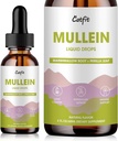Mullein Drops for Lungs – Mullein 叶片提取法,配有马什麦洛根,Perilla & Astragalus 供呼吸支持,Imune Boost & Lung Detox,天然草药配方,Vegan, 2 fl oz