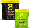 增殖Whey + 植物蛋白粉 - 巧克力花生酱 4 lb 和巧克力 18