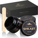 Shilajit 天然喜马拉雅有机Resin 20 格拉姆,纯 Shilajit 补充富尔维奇酸和85+ 轨迹矿物,基于植物的能源营养物,支持代谢和免疫系统