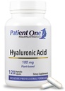 支持水合、年轻皮肤和联合保健的1个Hyaluronic酸100毫克补充物* 120个卡普尔