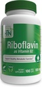 Health Thru Nutrition Riboflavin 100mg Vitamin B2 100 Vegecaps | Supports Healthy Energy Metabolic Function & Nervous System | 3rd Party Tested | Non-GMO Soy & Gluten Free Hypoallergenic