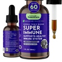 狗和猫的动物基本知识超级免疫-免疫系统支持补编,Echinacea、Eleuthero、橄榄叶提取、液滴-1 Fl Oz