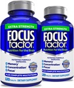 Focus因子 成人超强,120 记忆,集中,焦点-DMAE,维生素D,DHA-大脑健康补充 – 信任的公式-大脑维生素,焦点药(2pk)