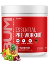 RAW 工作前基本粉末(Fruit Burst) - Chris Bumstead 男女体育营养补充剂 - 工作前能源粉末与咖啡因,L-Citrulline,L-Tyrosine, & Beta Alanine 混合剂