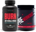 由V Shred Burn Evolved 2.0 和 Pre Worout 水果盒组成的雕塑民族
