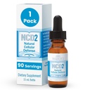 Waiora NCD2 激活最佳纯泽利特液滴 – 天然体清洁和免疫支持 Zeolite Clinoptiolite液,pH平衡公式,全自然1瓶(0.5 oz.),90 服务器