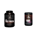 动物100%Whey蛋白粉 — Whey Blend 用于工作前或工作后、恢复和毛皮前工作粉补充剂和Focus 5g BCAA 350mg Cafeine Nitric Oxide