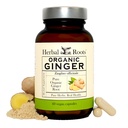 草根 姜汁 有机姜根  Cap 1200 mg 纯姜粉  per 60 Vegan Capsules
