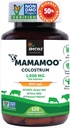 MamaMooTM Colostrum Powder > 50% IgG,草药,第一种非转基因生物认证Colostrum,Gut Health Bloating 免疫皮和毛发,包含400+生物活性营养物,第三方实验室测试(120 Capsules)