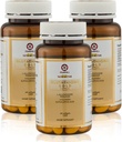 日本高级金色胶原(Gold Glutathione Capsules)配有柯拉根,维生素C,抗氧化剂补充剂,用于拉迪安特,青春外观皮肤,柯拉根生产甚至皮色色色调3瓶.