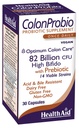 " 健康援助 " ColonProbio 82亿,配有 " 预生 " 、 " 14条草丛 " 、 " Once Daily " 、 " 30cmt " 、 " Optimum Colon Care " 、 " Acid & Bile Resistant " 、 " 乳品免费 " 、 " Gluten 免费 " 、 " 非GMO "