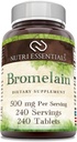 Bromelain 500 mg 240 平板电脑 补充 QQ 非 GMO QQ Gluten Free QQ 在美国制造