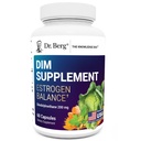 Berg DIM博士 补充雌激素平衡 -- -- 原雌激素补充剂(Diindolylmethane) 用于月经症状和经期缓解剂以及用于强化吸收的黑辣椒 -- -- 60 Capsules