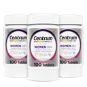 Centrum Silver Women's Multivitamin for Women Plus, Multivitamin/多minar 配有维生素D3, B 维生素,钙和抗氧化剂,Gluten Free,非GMO 成份-300 Counters