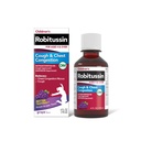 Robitussin儿童咳嗽和胸腔摄入 DM、儿童咳嗽药物、葡萄火焰——4 Fl Oz瓶,300318715130