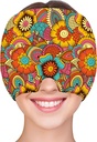 ZNÖCUETÖD Migraine Relief Cap Headche Relief Cap Cap Cold Cap Ice Hat for Migraines Headche Sinus 压力 紧张 冰包包装 Migraine Mask Hangover Cap Ice Beanie Hot / Cold 压缩妇女