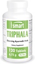 Supersmart - Triphala 6.75 g Per service - with Amla, Behada & Harada - 内部消化消化器 - 天然除毒剂补充 QQ Non-GMO & Gluten Free - 120 蔬菜卡普尔