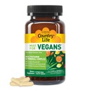 乡村生活 Max for Vegans - 120 Vegan Capsules - 每日多维塔明 - 免疫支持补充 - 包含维生素B12,铁,氨基酸,Coenzyme B 维生素 - Gluten - 无
