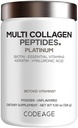 女性和男性的多烯烃 生物锡 10000mcg Keratin,蛋白质粉维生素 C B6 D3, Hyaluronic Acid, Niacin - 水解烯烃 咖啡凝胶 5 类型 - 不受欢迎 - 非GMO - 11.5oz