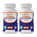 维他命2-Pack 高Potency Melatonin 20 mg – 60 快速溶解片 总快速动作睡眠支持 – 天然贝瑞 Flavor → 蔬菜