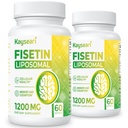 Fisetin 1200mg Liposomal Fisetin 补充 98%纯菲塞丁多酚抗氧化剂豁免 健康认知老化支持 非GMO 120卡普尔