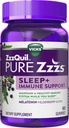 ZzzQuil Pure Zzzs Sleep + Immune 支持 美拉图宁 睡眠援助 Gummys 配有 长老莓, 锌, 香槟, Lavender, & Valerian 根, 每 Gummy 1 mg, 60 cm