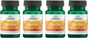 Swanson Biotin - 定时放行 10,000 mcg 60 Tabs (4包)