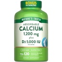 Nature's Truth Absobble Calcium 1200 mg with Vitamin D35,000 IU → 120 Softgels → 碳酸钙 → Non-GMO & Gluten Free 补充