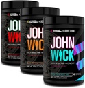 Jacked Factory X John Wick - Wick – Wick Mode Pre Workingout Powder - 敏锐的能量,战斗准备焦点,不可阻挡的承诺,以及Sheer Will - 120 services (3-Pack)