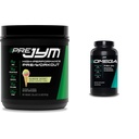 JYM 补充科学 Pre Jym Rainbow Sherbet 30 服务 & Omega JYM 鱼油 2800mg 120 软胶
