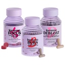 Lemme Burn, Debloat & Focus Bundle + Fat Burning + Bloating & Gas Relief Capsules + Focus & Brain Health Gummys + Gluten - Free, N-GMO → 60 Capsules 和 50 个古米伯爵