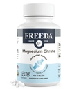 Freeda Magnesium Citrate 400 mg 粘合板 — 肌肉、神经和放松支持的高吸收性补充 — Vegan, Gluten-Free, Kosher — 100 Counter