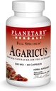 行星草药 Agaricus 提取全光谱卡普勒斯,500 mg, 60 Counter