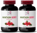 Hawthorn提取剂补充剂 - HAWTHORN BERRIES EXTRACT - 莓汁补充剂,女性抗氧化剂补充剂,抗氧化剂浆果,有机Hawthorn提取剂,女性抗氧化剂 2瓶120盖