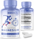 BioMag 5 男女镁复合物补充剂,100 Capsules - 在美国制定 - 生物活性镁和生物活性镁 Glycinate Malate Citrate Orotate和Biglycinate Chelate补充剂