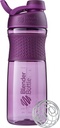 BlenderBottle SportMixer Shaker Bottle Perfect Protein Shakes and Pre Workout, 28-Ounce, Plum 最佳蛋白质摇摆和前置工作瓶, 28-Ounce, Plum