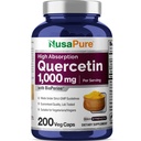 NusaPure Quercetin 1000mg - 200 Veggie Caps (非GMO, Vegan, Vegetarian) 生物素