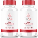 NutraRize(2 Pack) Biopeak Men增强药丸,Biopeak Male Capsules, Max性能和整体健康的所有自然补充,官方Biopeak Pastillas Reviews (120 Capsules)