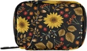 Xigua Sunflower Pill案,第7天旅行药丸组织者箱,配有维生素、药品和补充剂的Zipper关闭