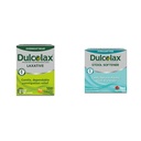 Dulcollax兴奋剂泻药片(100个计数) 一夜间温和便秘救济,Bisacodyl 5mg & Stool 软化剂泻药液 Gel Capsules (100厘米) 用于温和救济, Docuscate Sodium 100mg